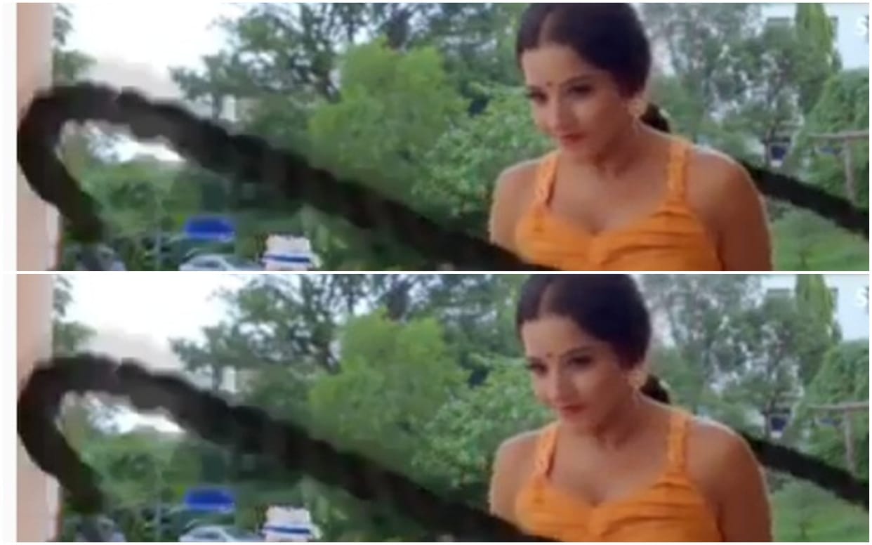 Bhojpuri Actress monalisa Accepted Bottle Cap Challenge in different way