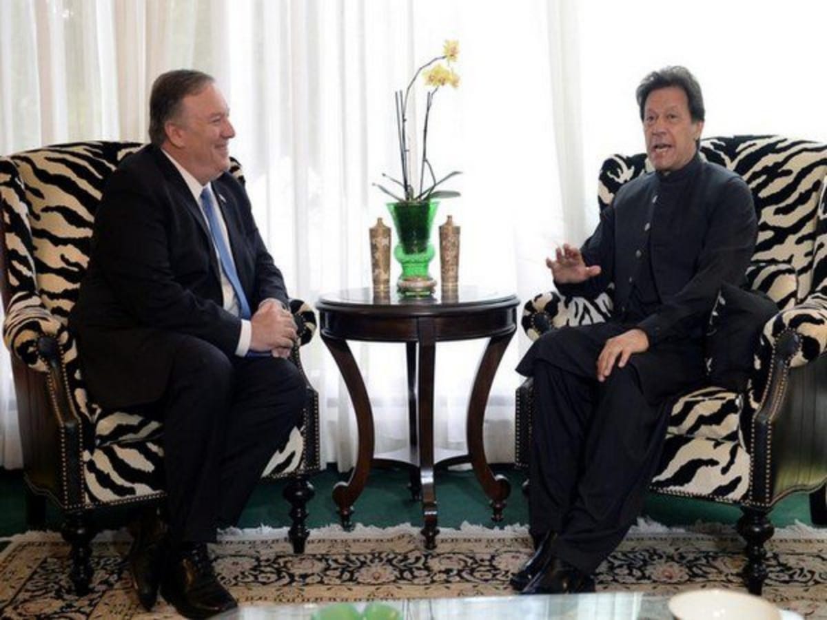 Pakistan Prime Minister Imran Khan met Foreign Minister of USA Mike Pompeo