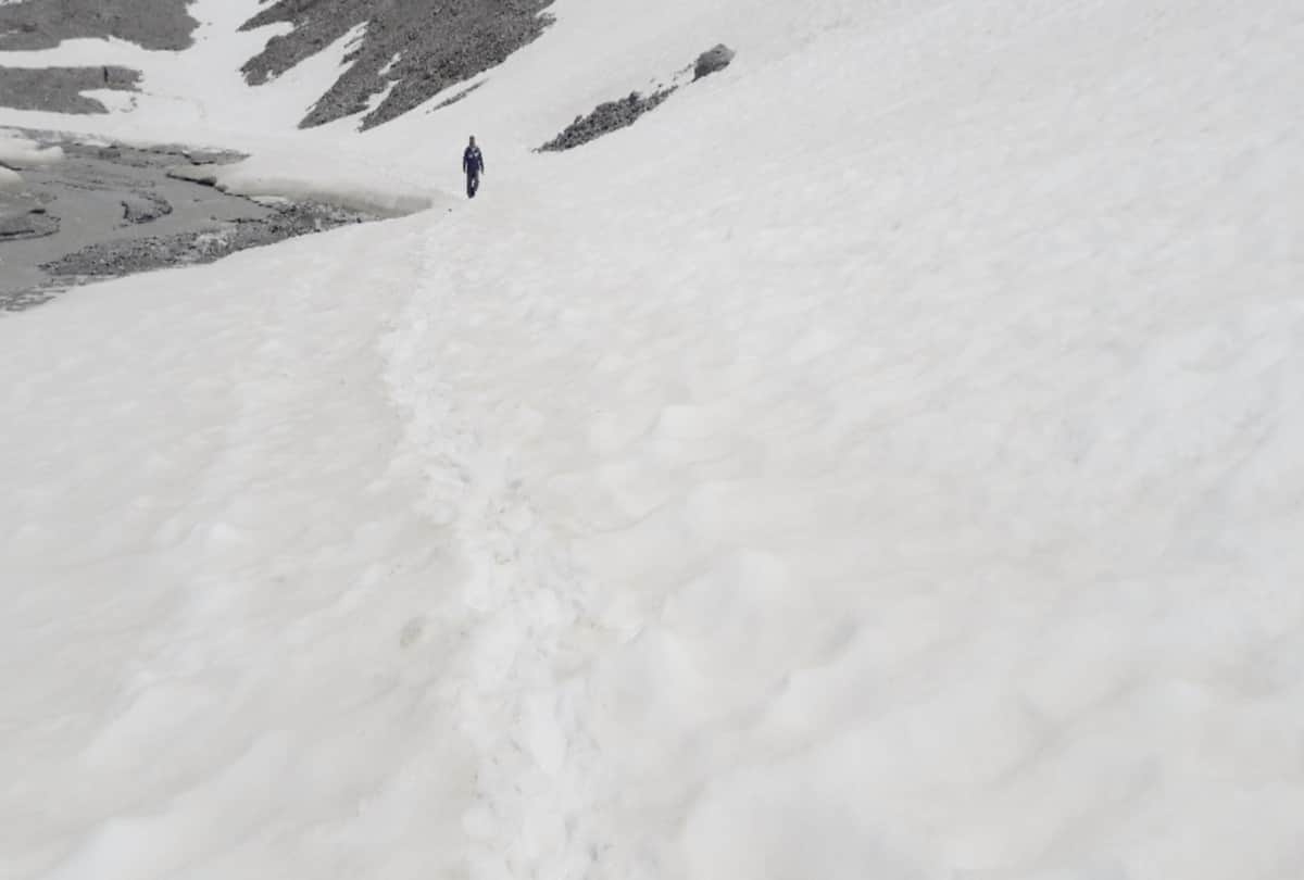 Four passes of the western Himalayas laden with snow even in July