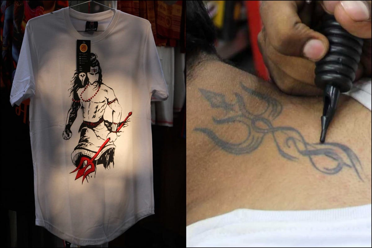 Savan fashion trend in youth and lord shiva tattoo in varanasi