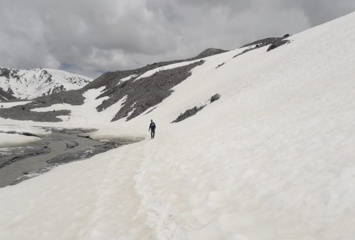 Four passes of the western Himalayas laden with snow even in July