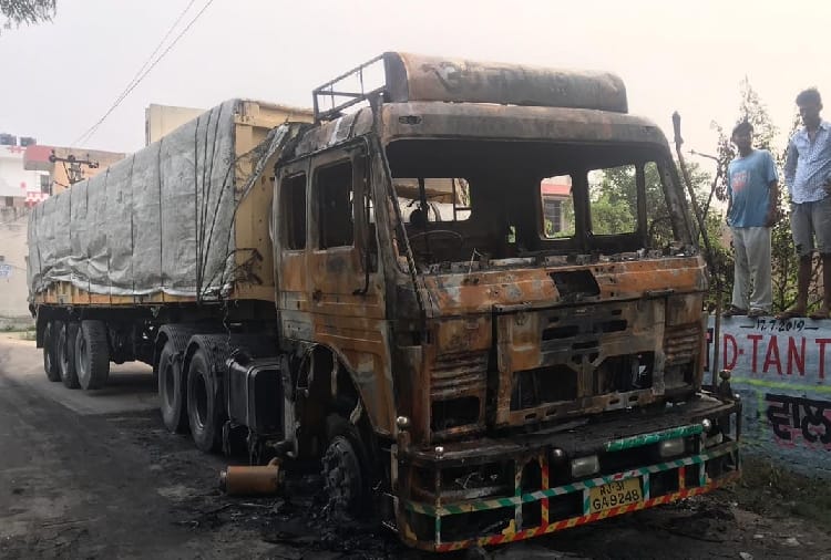 Truck Driver Burnt Alive In Jalandhar Of Punjab