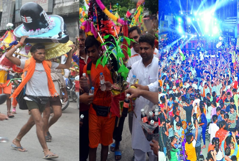 kawad yatra 2019 six lakh Kawadiya take Holy bath in ganga in haridwar Muslims Distribute water