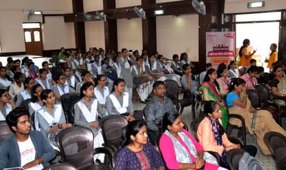 amar ujala debate competition in agrasen lady college varanasi