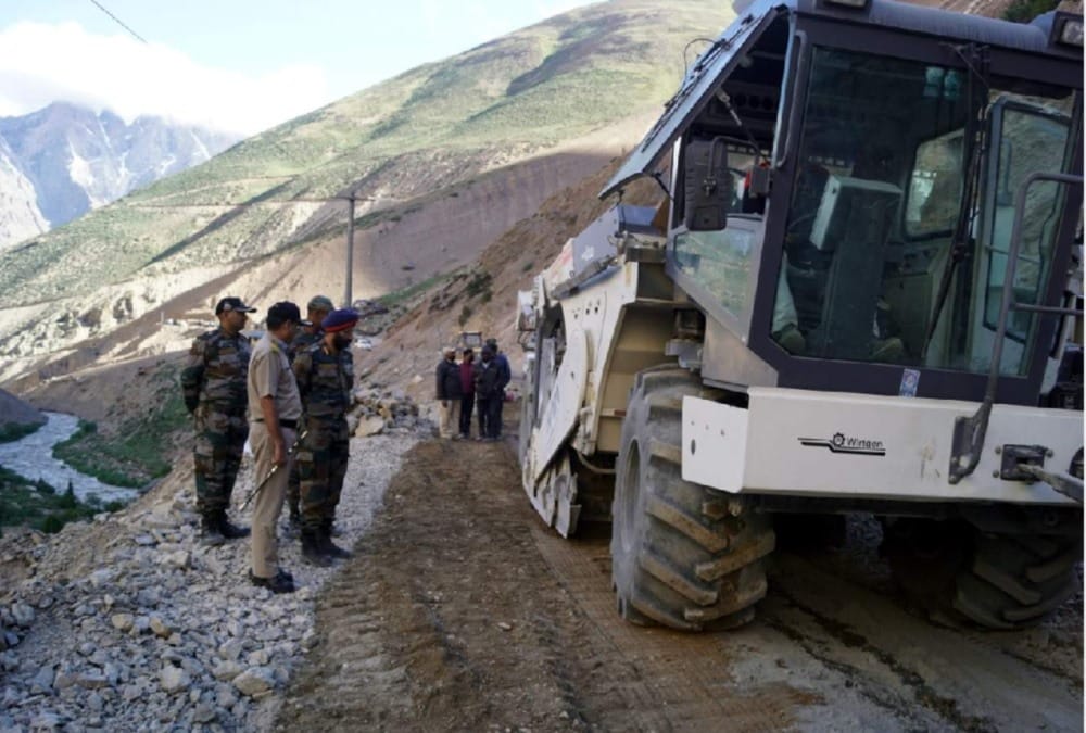 Roads Made to Foreign Technique on Indo China border