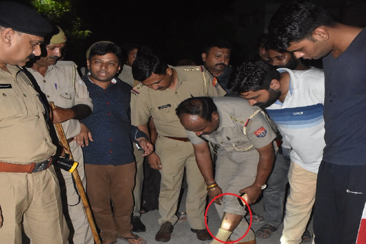 Encounter between police and criminals in Shastri Nagar of Meerut district