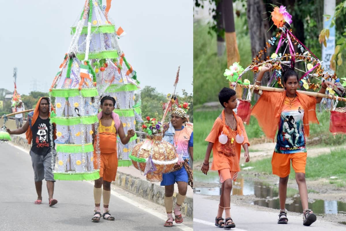 Kanwar Yatra 2019 Amazing pictures, dogs too brings gangajal from haridwar