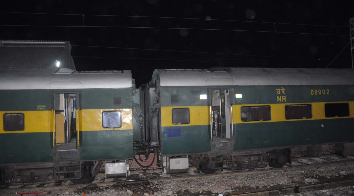 fire in Garib Rath Express's AC coach