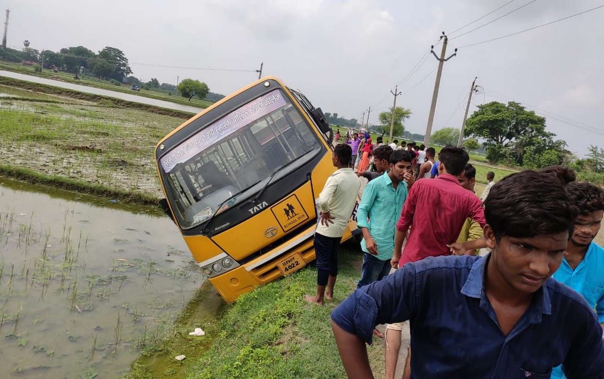 Uncontrollable School Bus Turns, Children and Child Children