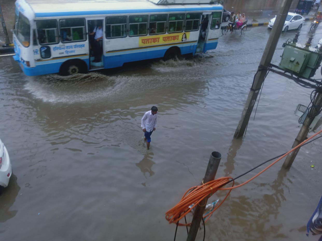 fifteen mm rain fall again in the city