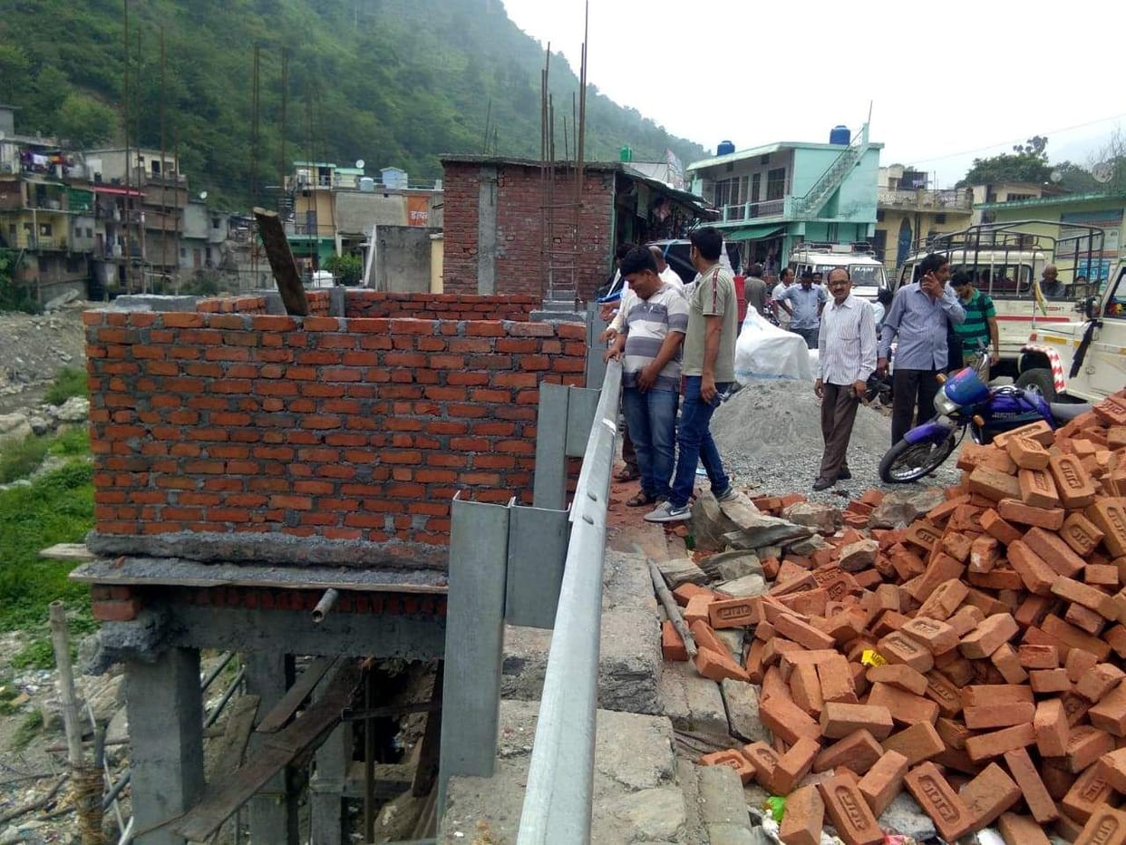 People hurting at the stoppage of toilets construction