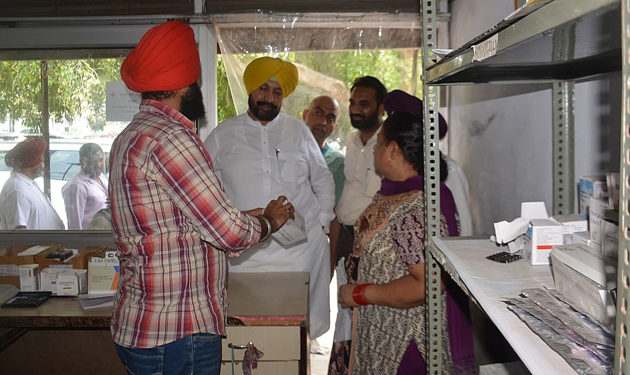 Health Minister Visit In Mohali Civil Hospital