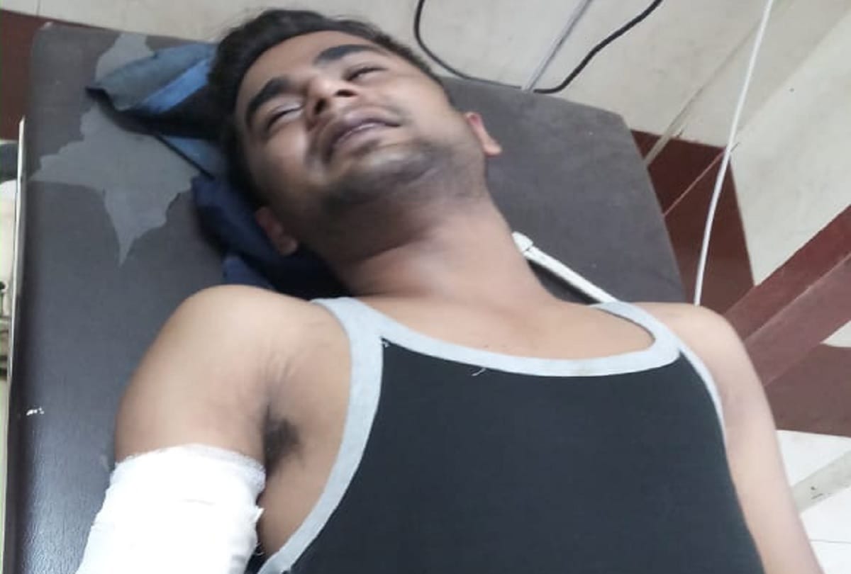 The Guy injured after a Gun Shot in Lucknow