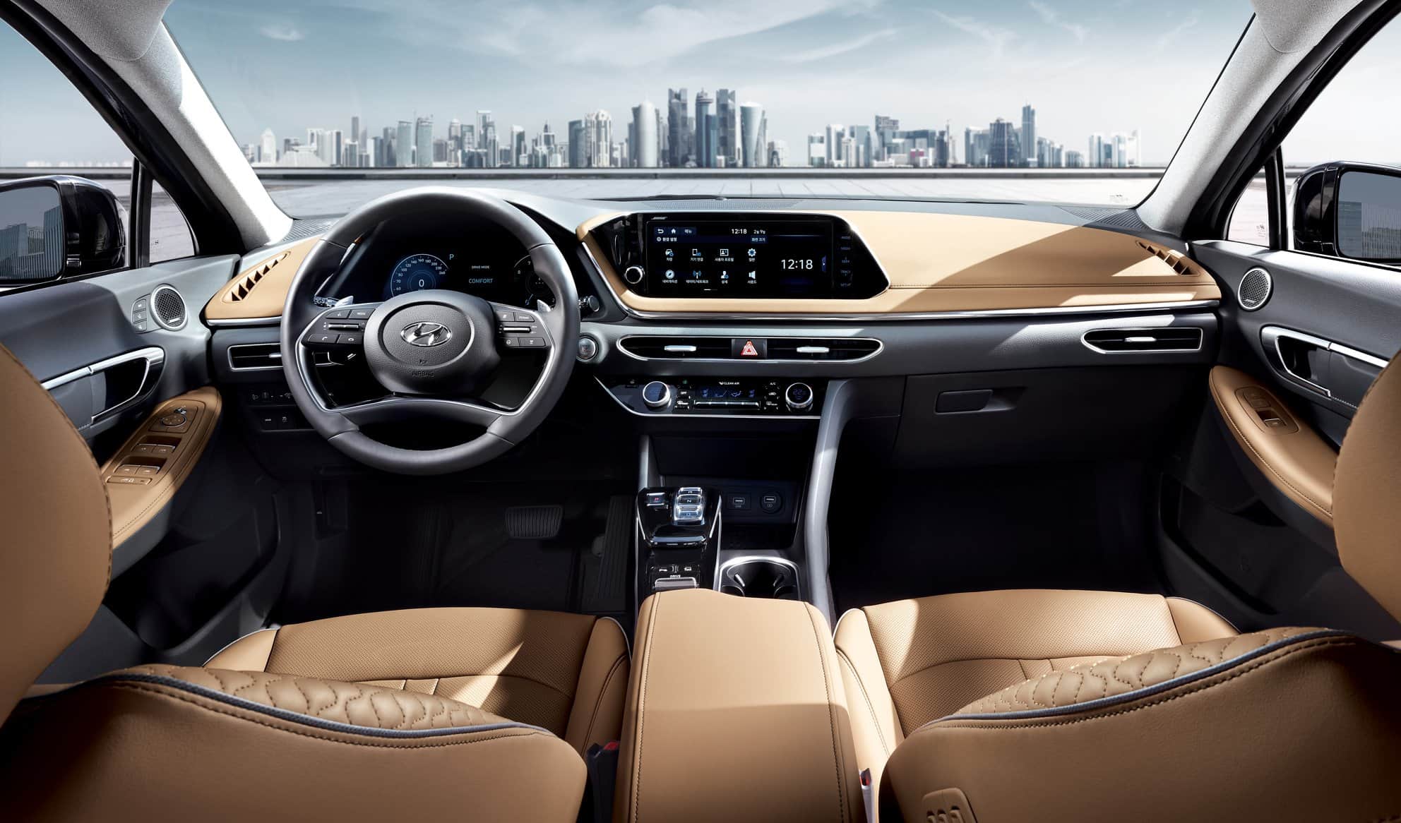 upcoming hyundai sonata 2020 equipped with hybrid technology with solar roof feature