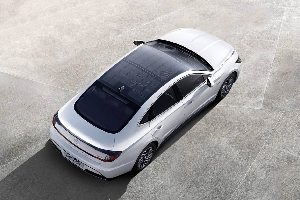 upcoming hyundai sonata 2020 equipped with hybrid technology with solar roof feature