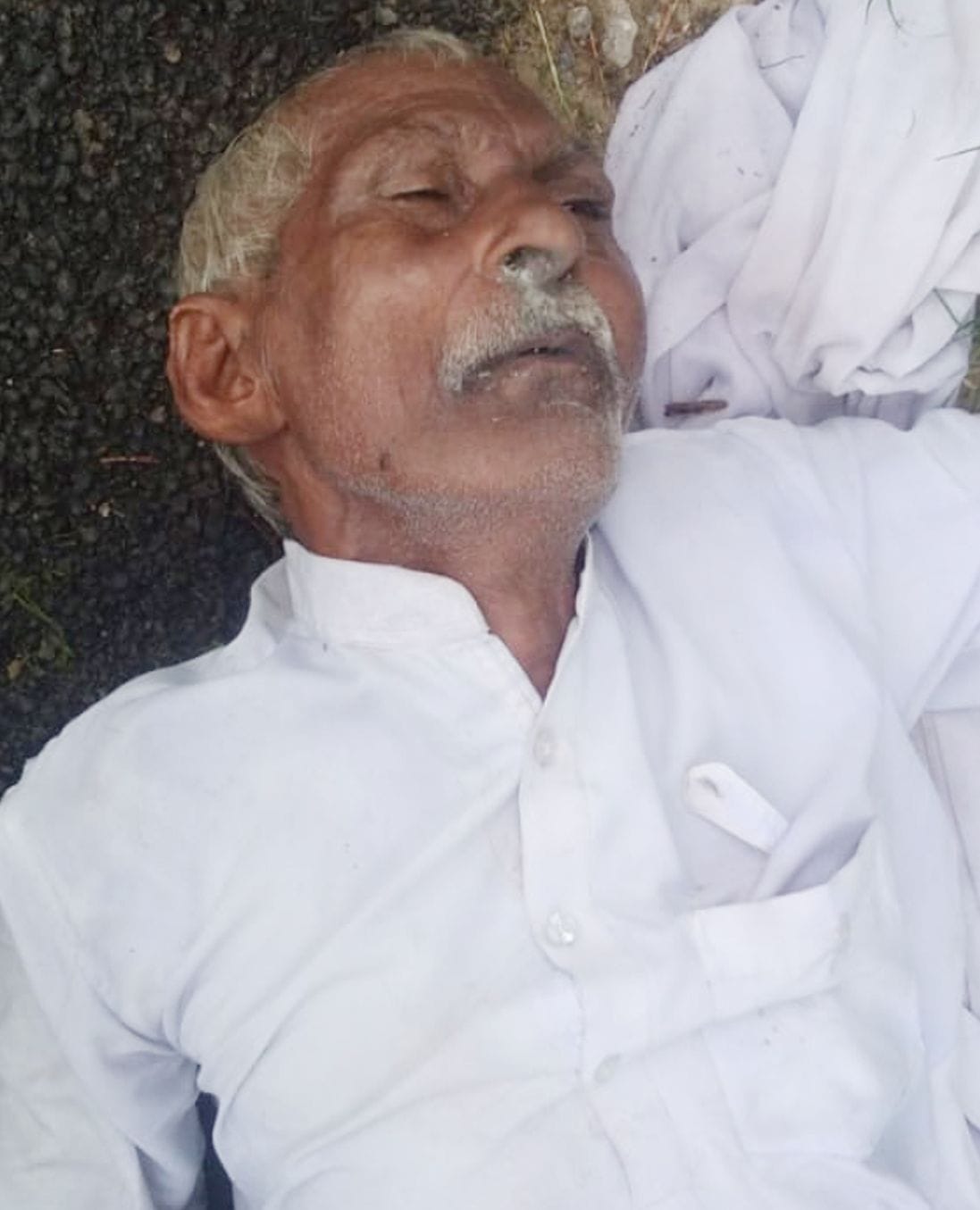the old man dead body found, identity not