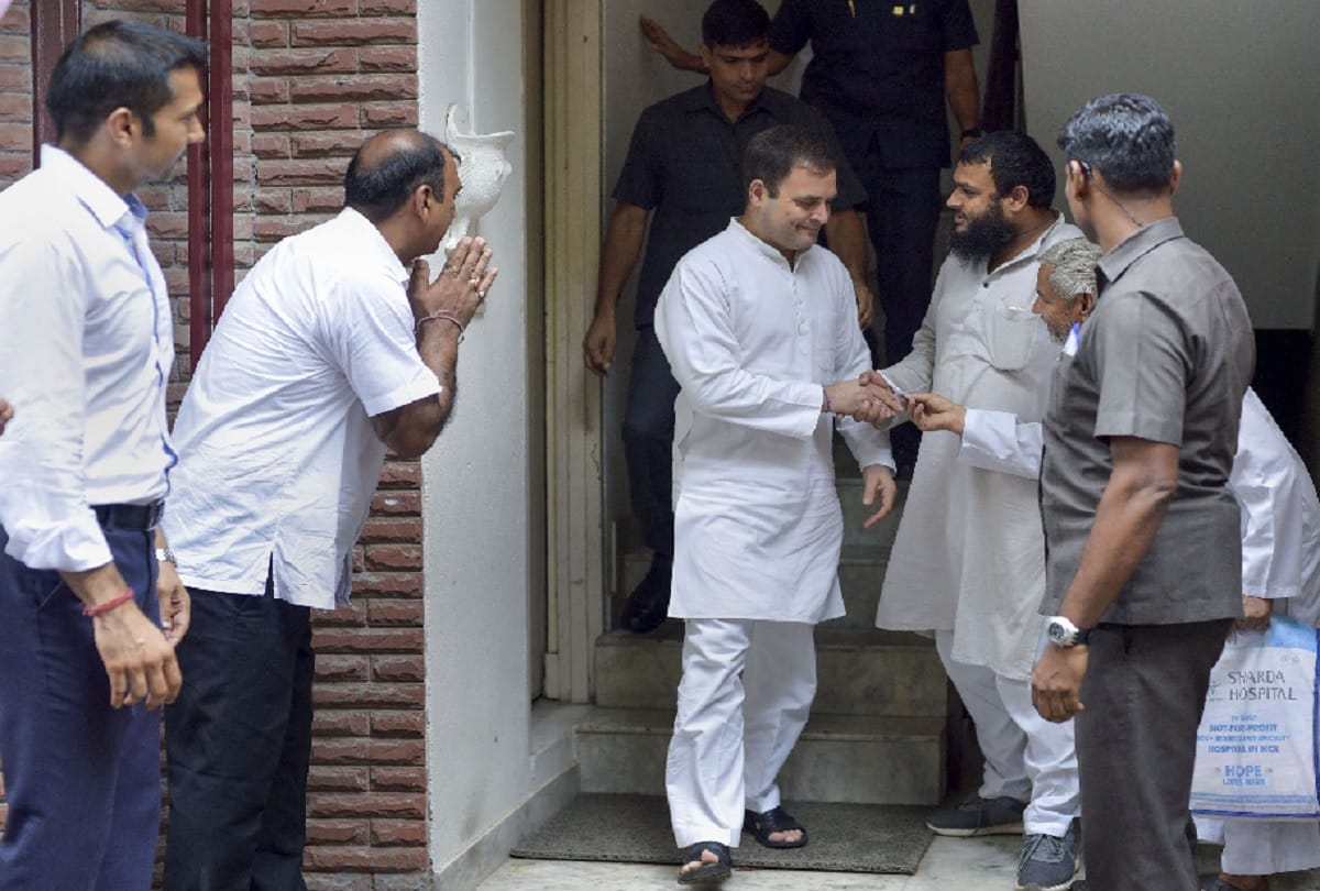 delhi rahul gandhi arrived sheila dikshit residence