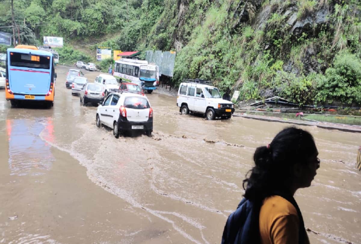 landslides and tree fell in shimla due to heavy rainfall
