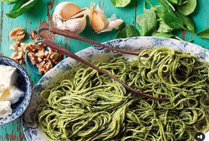 restaurant style pesto sauce spaghetti recipe