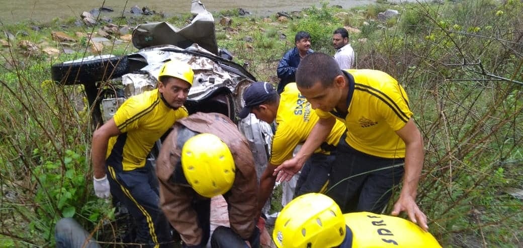 Four people going to temple meat with an accident in nainital