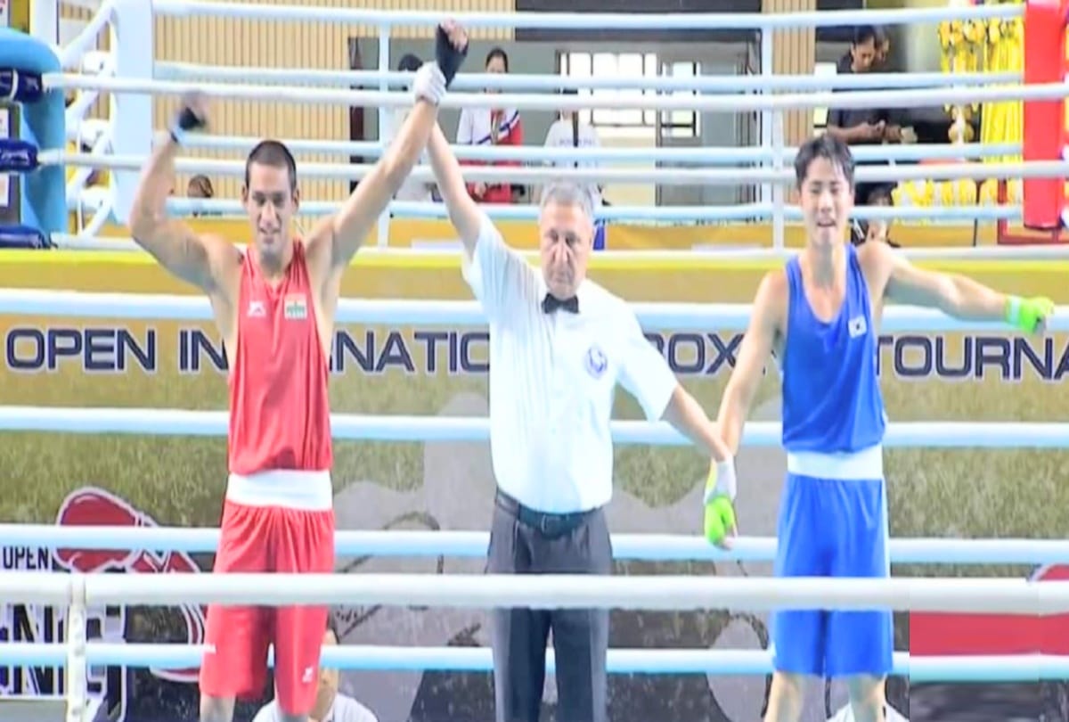 Ashish Chaudhary of Himachal won Gold in Thailand Open Boxing Championship