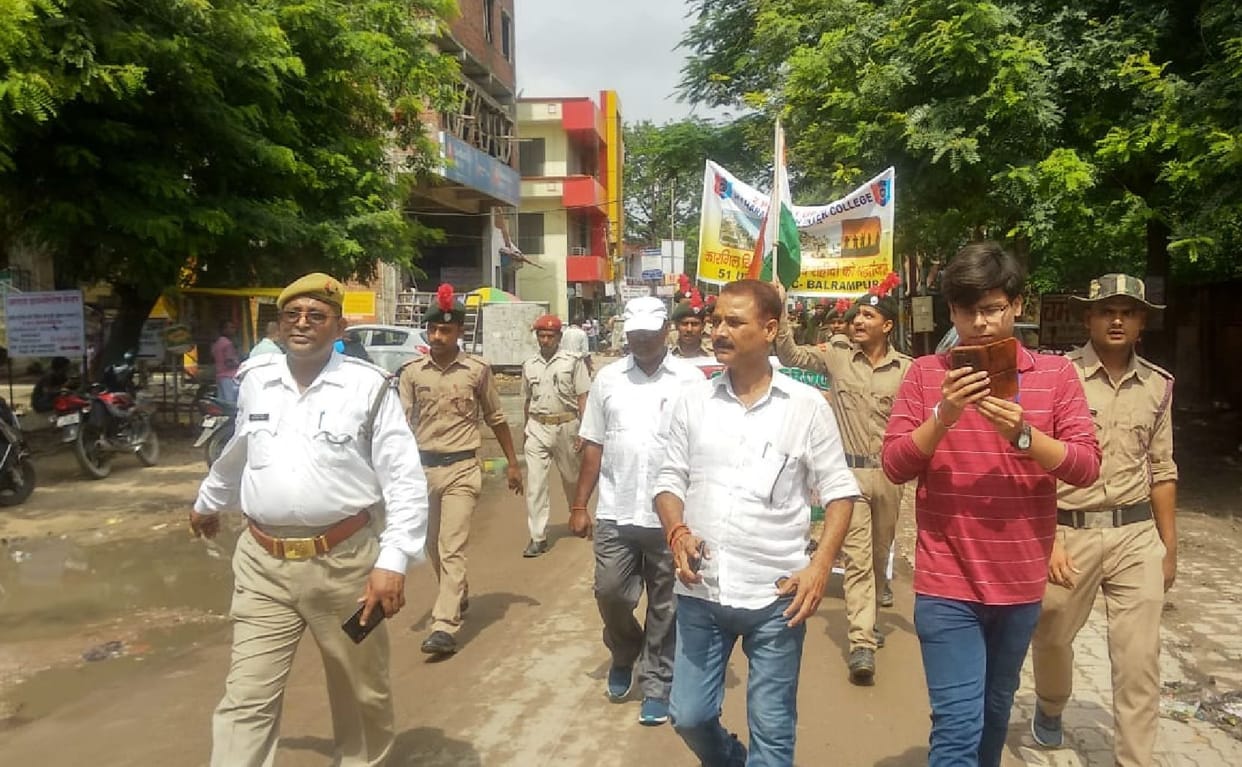 NCC cadets move rally
