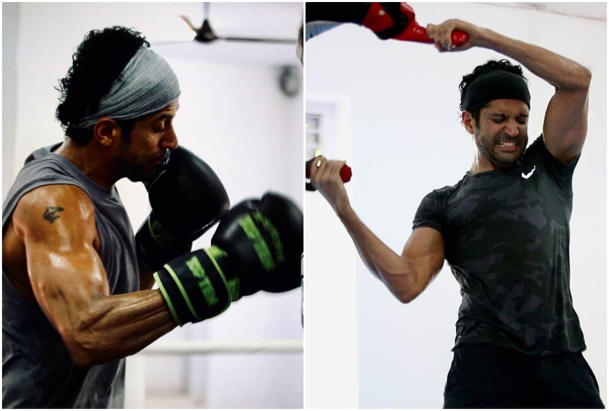 Bollywood actor Farhan Akhtar Shared gym video on Instagram as preparing for Toofan