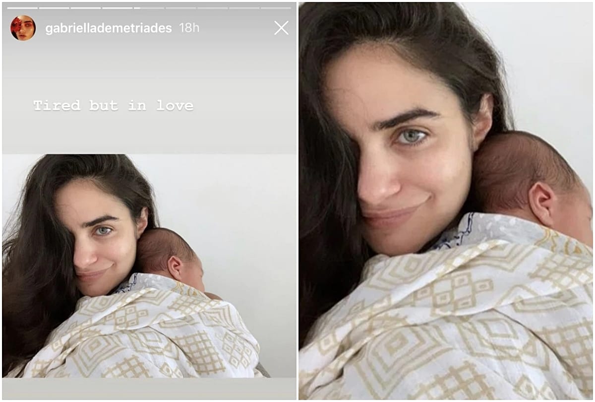 Arjun Rampal Girlfriend Gabriella Demetriades Shared new born baby photo with tired but in love