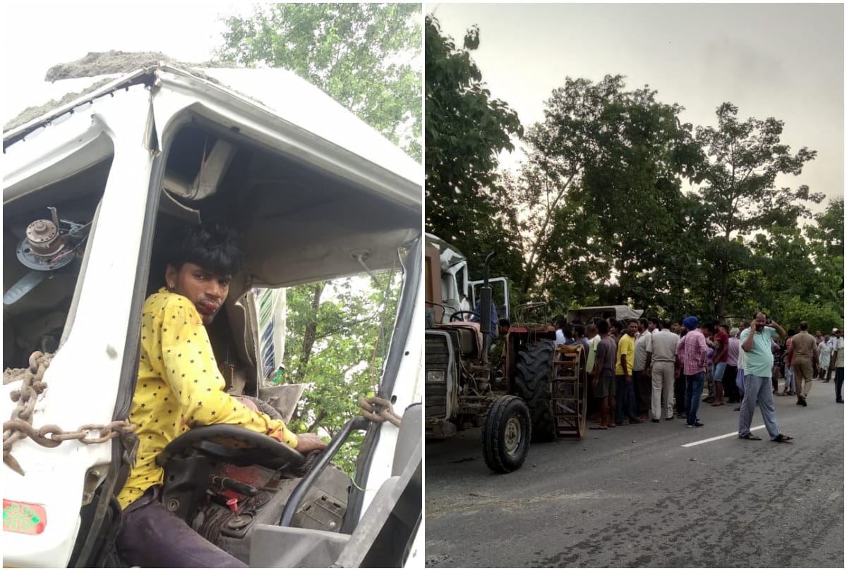 Three died and one injured in accident between two trucks