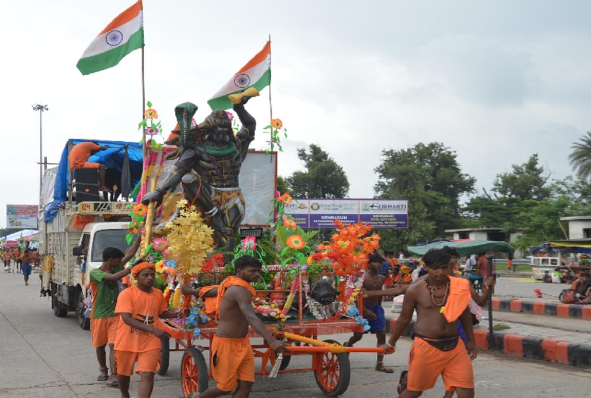 kawad yatra 2019: many lakhs kanwariyas on Delhi Dehradun Highway in West UP
