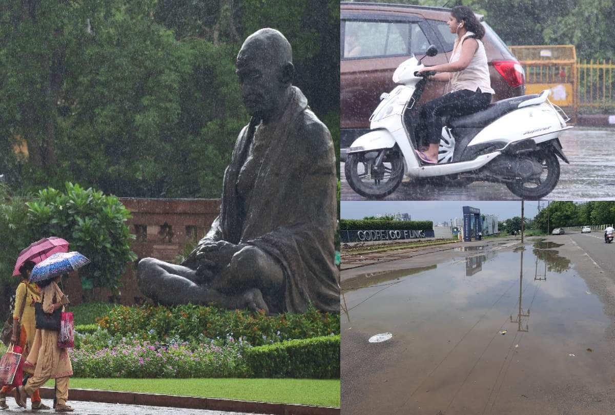 Heavy rain lashes in delhi ncr temperature goes down see in photos