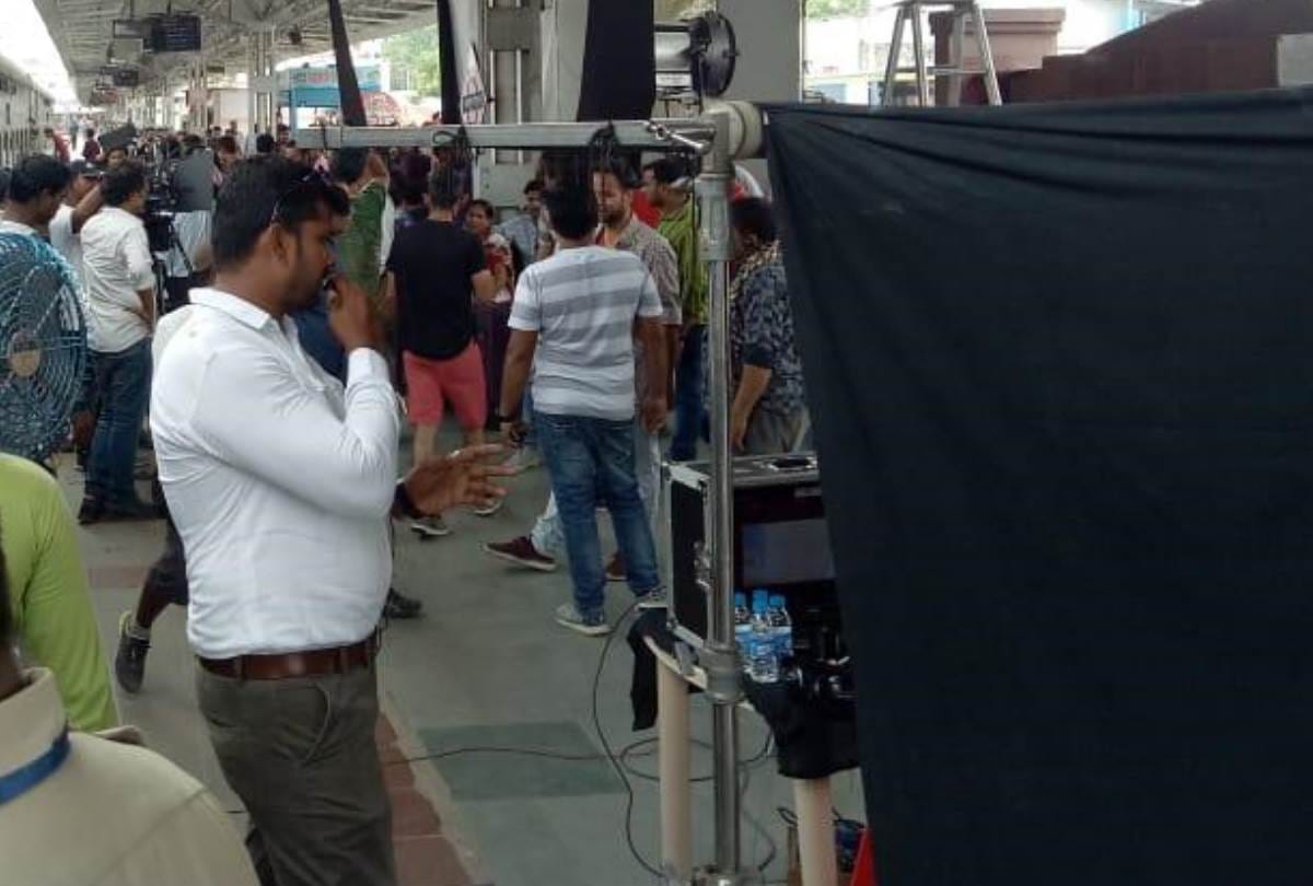 shooting of film at lucknow junction