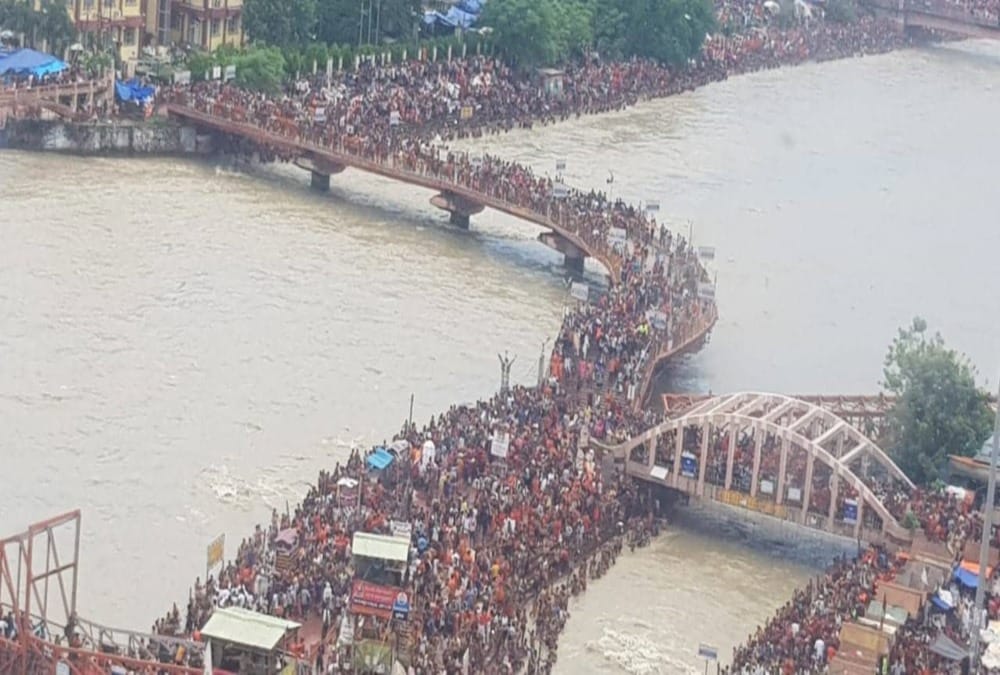 kanwad yatra 2019 Make new record three crore kanwadia reached haridwar