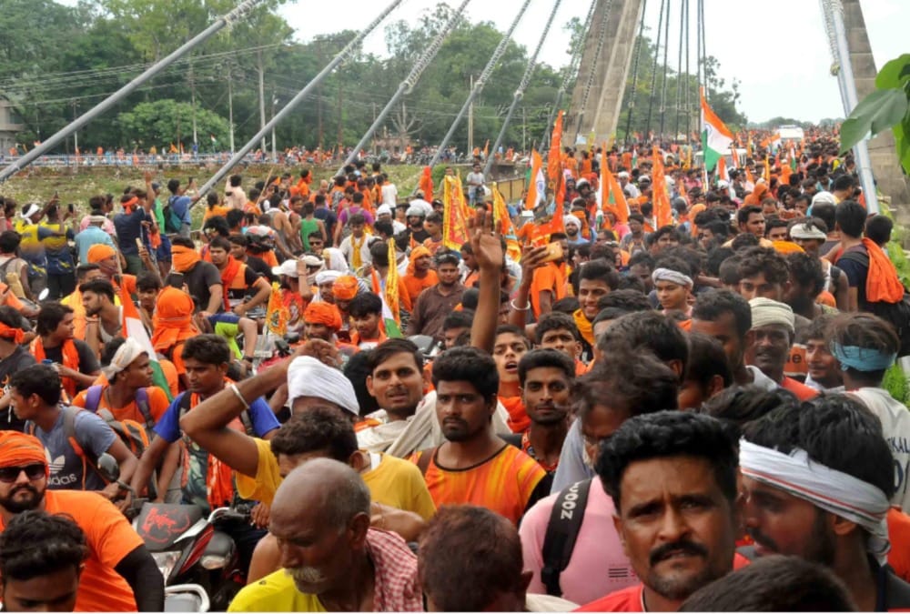 kawad yatra 2019  Police traffic plan fail after Heavy Crowd in haridwar