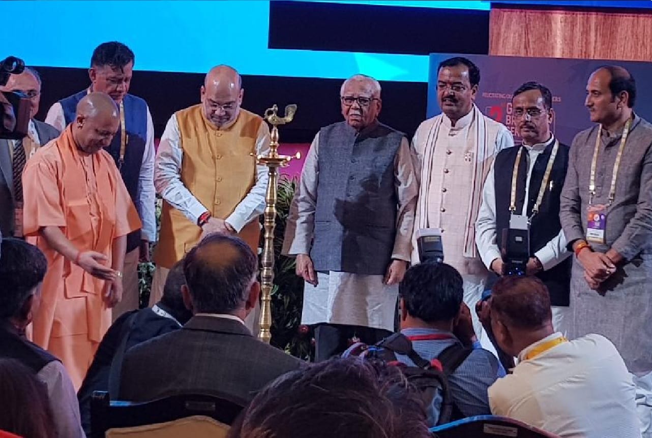 amit shah in lucknow to participate Ground Breaking ceremony