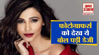 Daisy Shah spoted after her saloon sassion On A Rainy Day