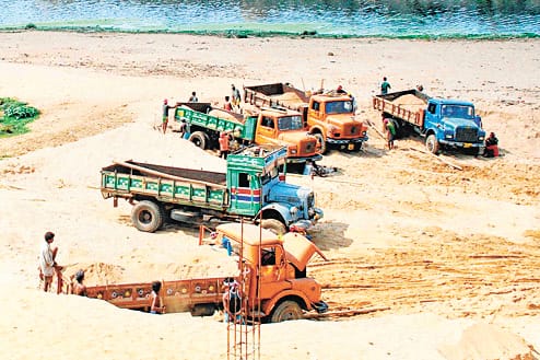 ileegal sand seized