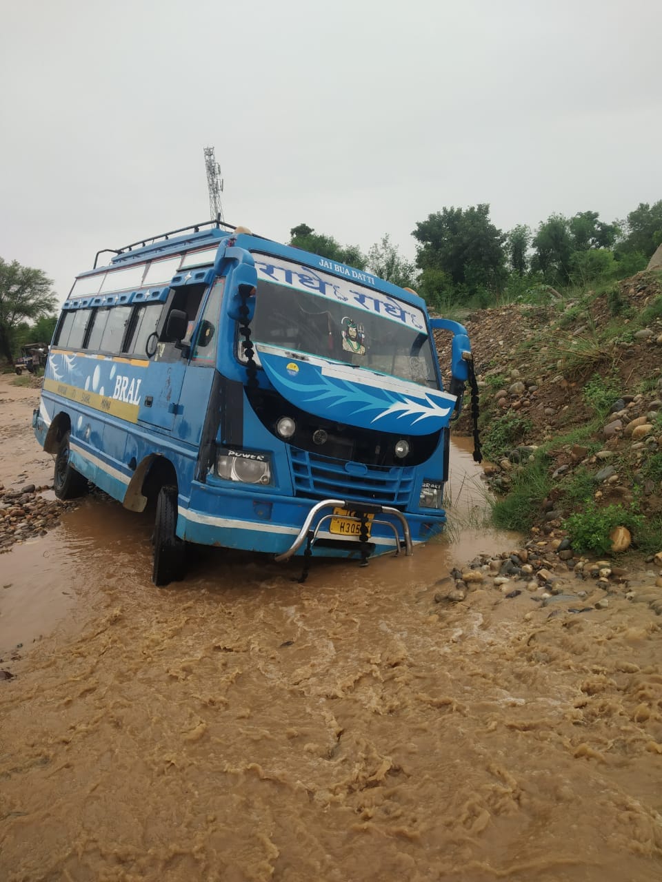 Floods in rivers and streams