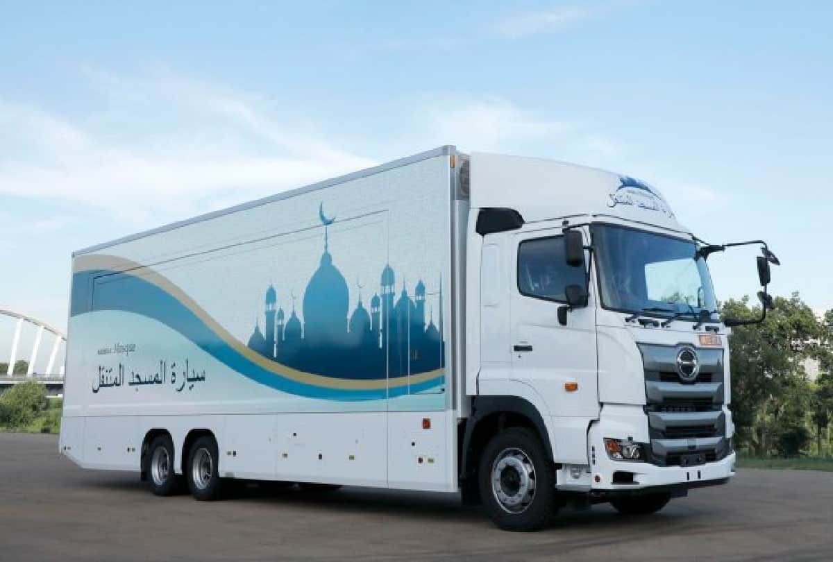 mobile mosque started for olympic muslim player in japan