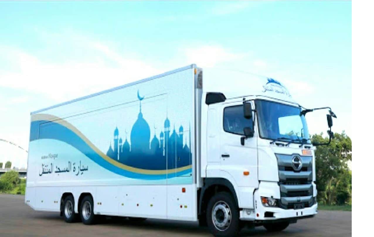 mobile mosque started for olympic muslim player in japan