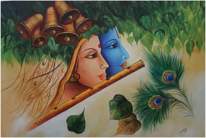 Inspirational Story: handicapped man Sunil Kumar makes painting by foot