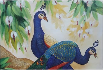 Inspirational Story: handicapped man Sunil Kumar makes painting by foot