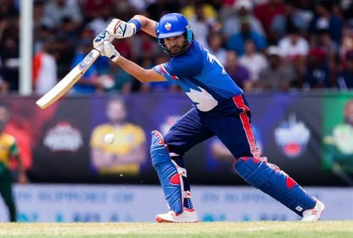 Yuvraj Singh stuns Pakistan Shadab Khan with flattest six in GT20 Canada