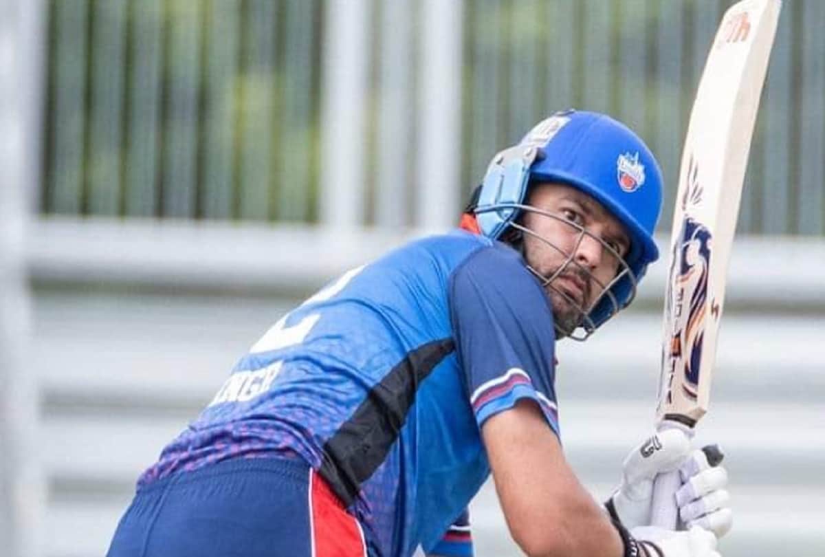 Yuvraj Singh stuns Pakistan Shadab Khan with flattest six in GT20 Canada