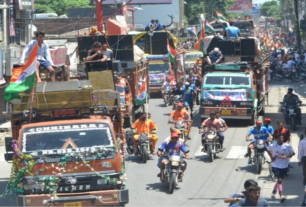 kanwad yatra 2019 Dak kanwad heavy crowd traffic Jam in haridwar and roorkee