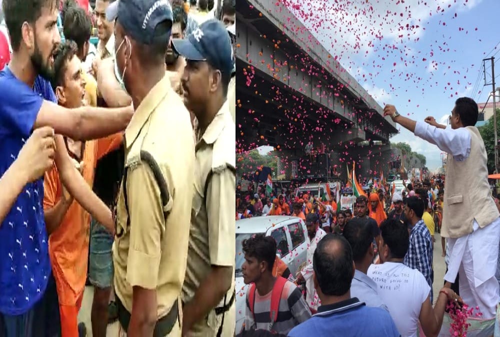 kanwad yatra 2019 Panic in haridwar after police lathicharge on kanwadiya
