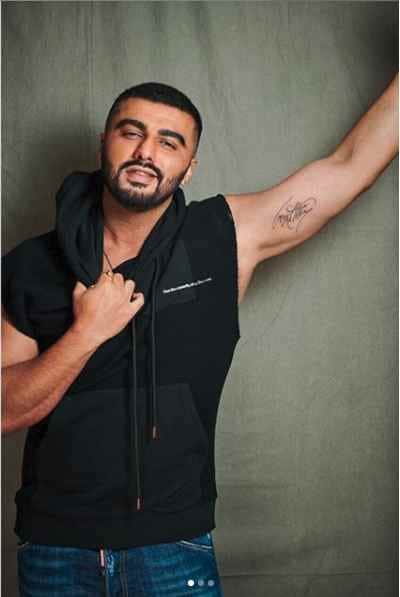 arjun kapoor new tattoo in his hand share photo