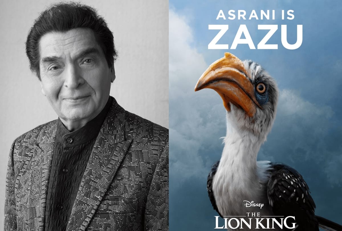 asrani said he is happy for zazu character in the lion king