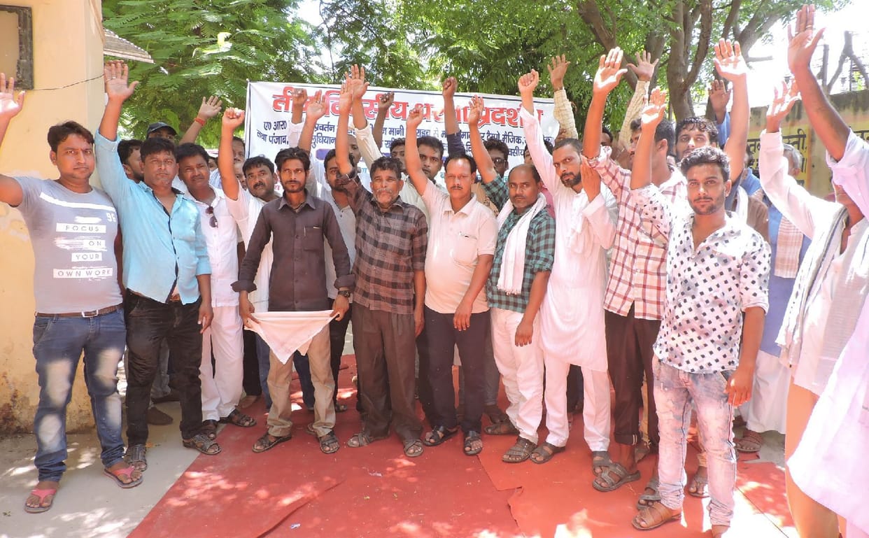 Bus owners protest