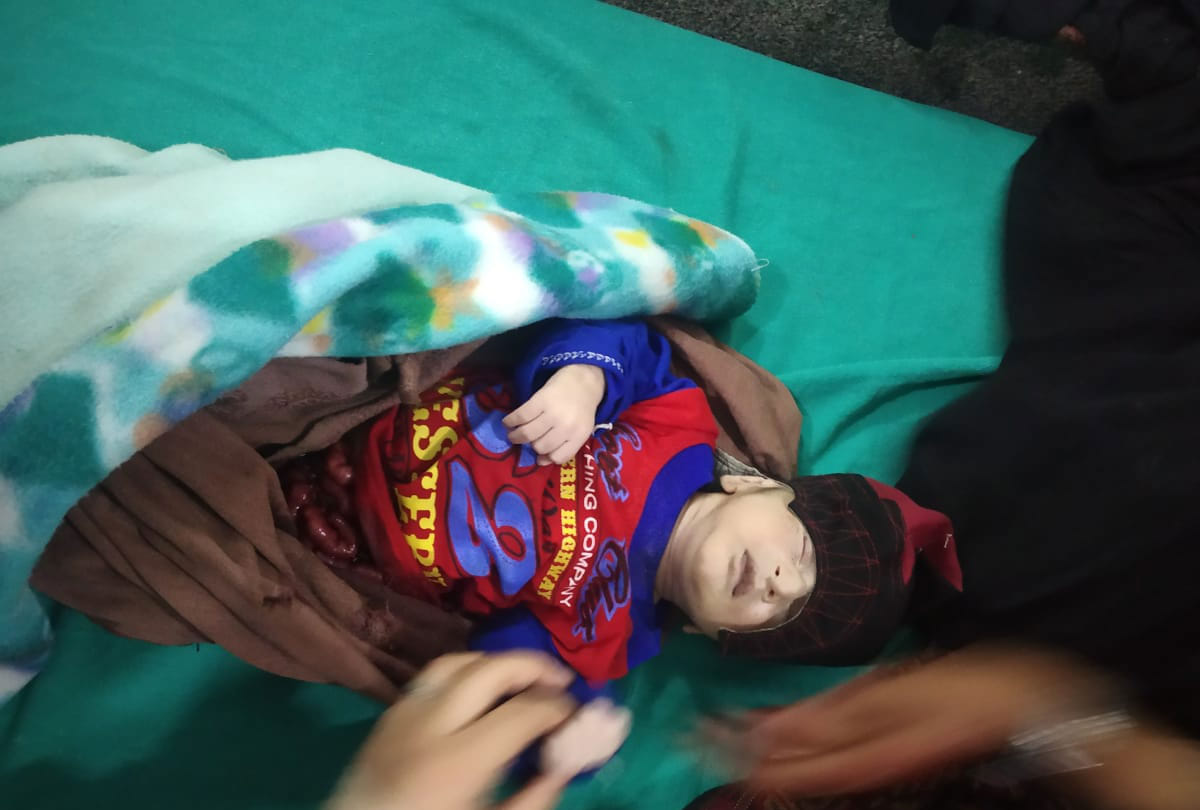 ceasefire in shahpur sector poonch, one 12 days toddler killed in shelling in poonch jammu kashmir